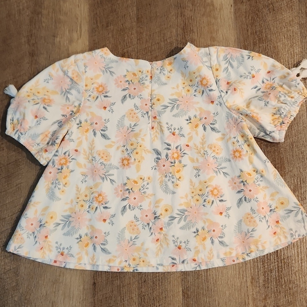 Haute Hippie Floral Shirt. Girls Size 5/6 - Picture 5 of 7